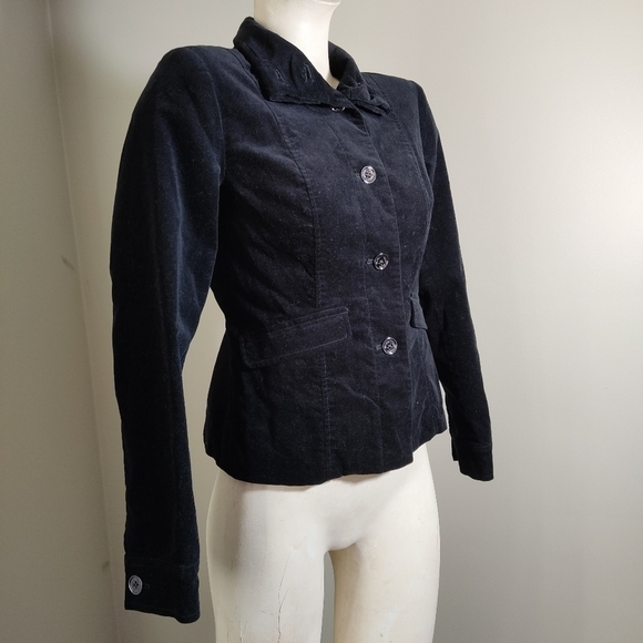 MICHAEL Michael Kors Black Velour Jacket XS - Picture 3 of 7